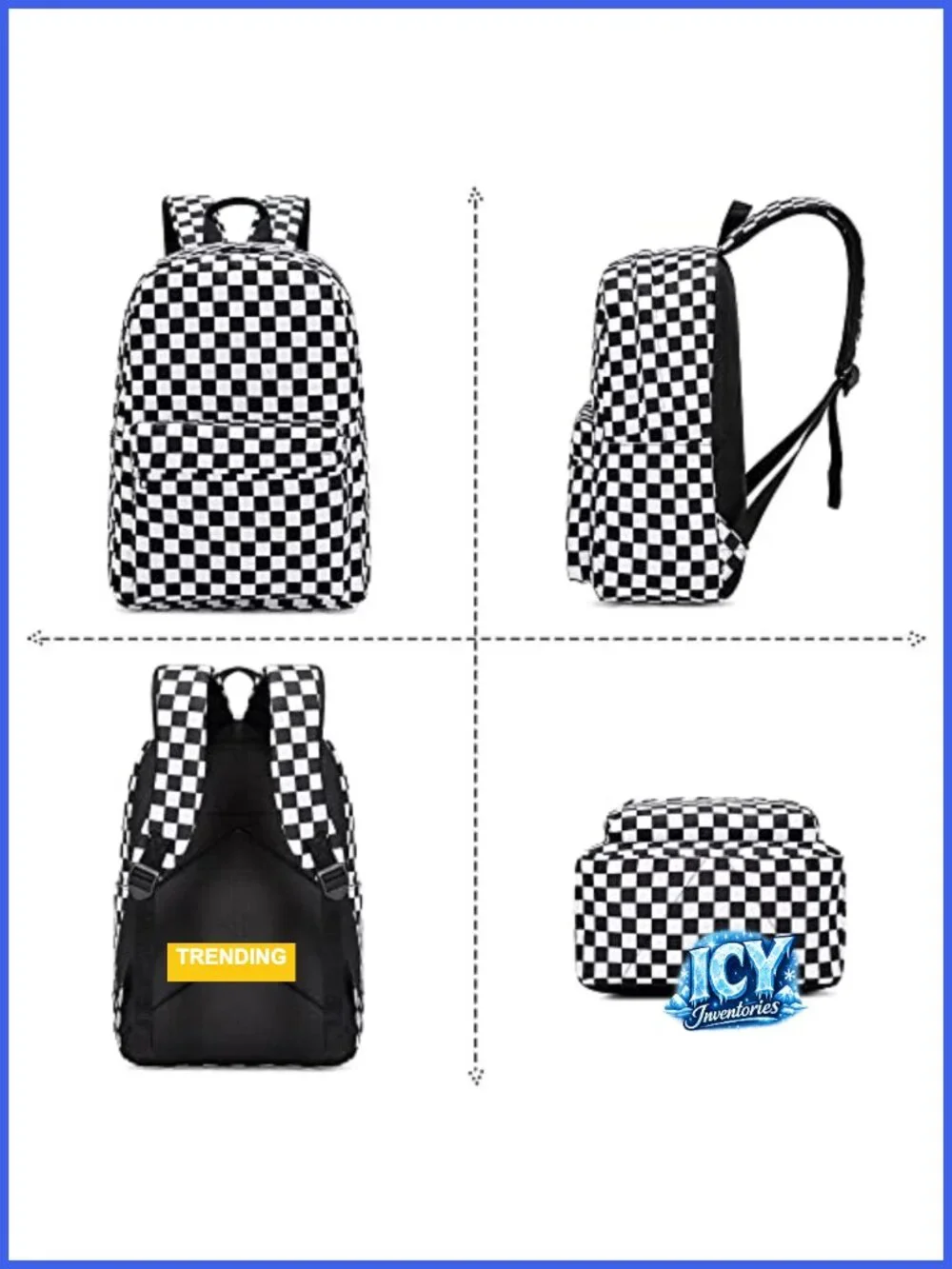 Girls Backpack Set with Lunch Bag & Pencil Case, Teens School Bookbag,